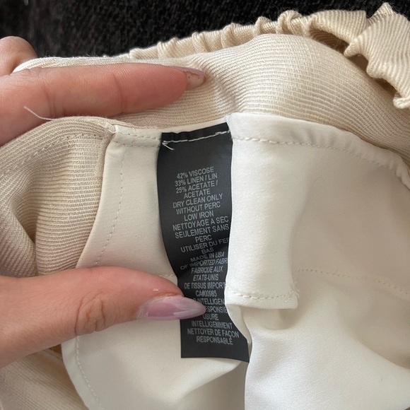 Zero+ Maria Cornejo Linen Pants Cream - Picture 6 of 8